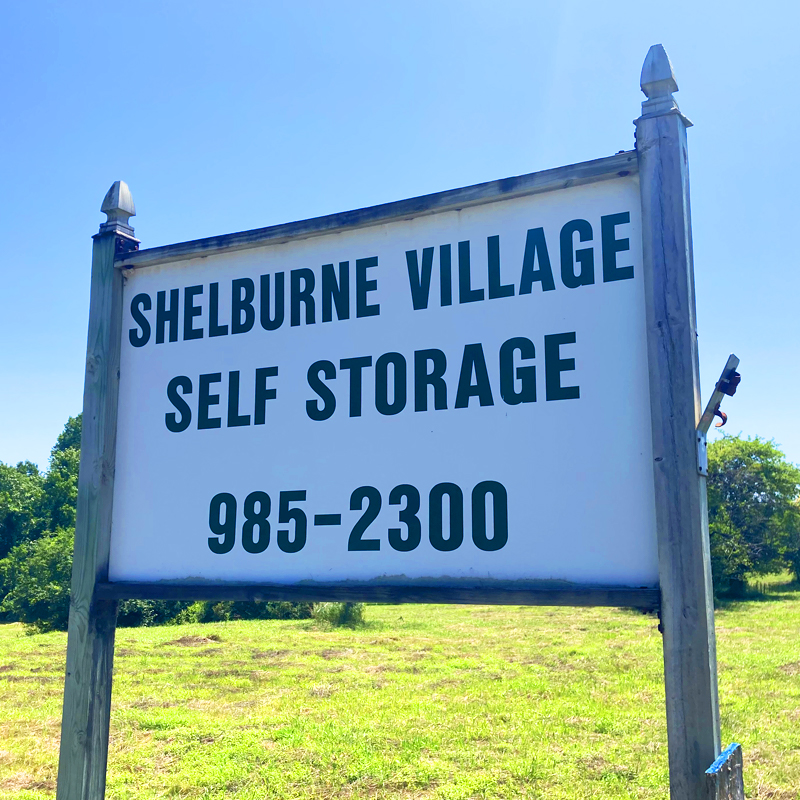 Shelburne Village Self Storage Street Sign